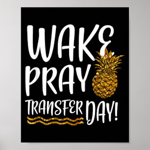 Poster Acorde reze camisa de transferência dia ivf infert