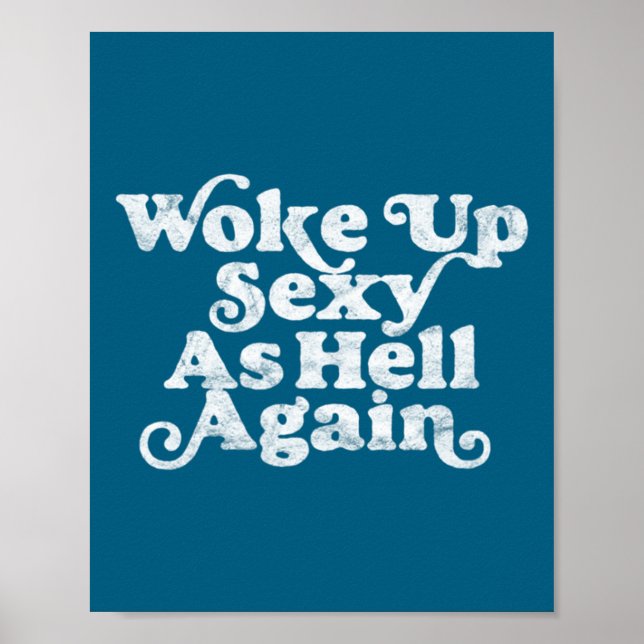 Poster Acordou Y Como o Inferno Novamente Engraçado Aflit (Frente)