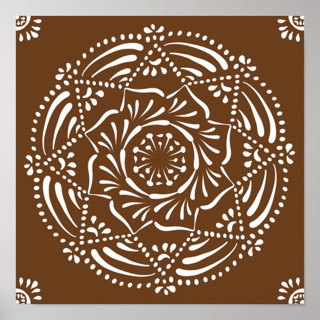 Poster Acorn Mandala (Frente)