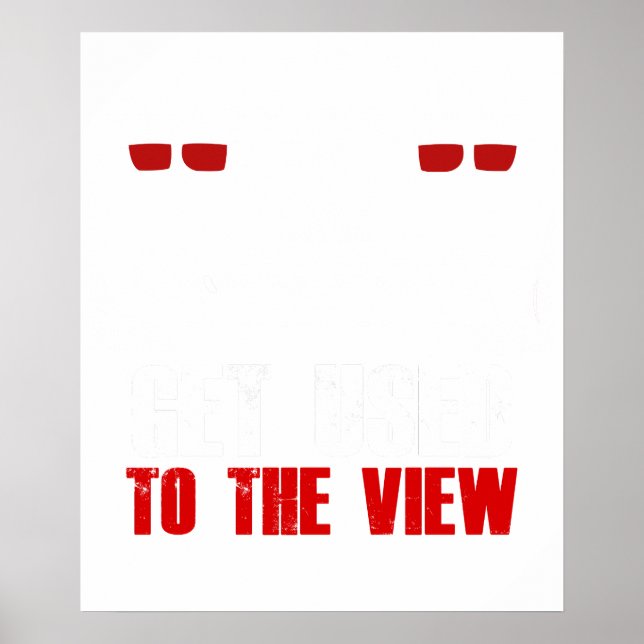 Poster acostume-se com a vista (Frente)