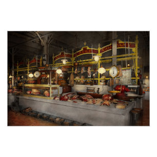 Póster Açougueiro - Festa da Carne 1926