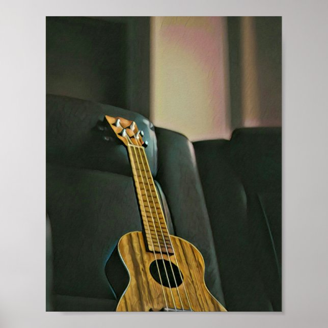 Poster acoustic bass electric guitar gift (Frente)