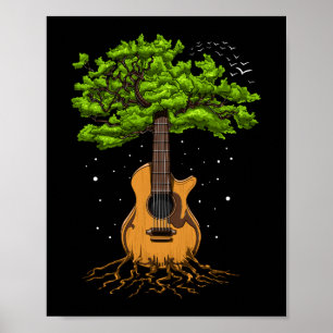 Poster Acoustic Guitar Tree Of Life