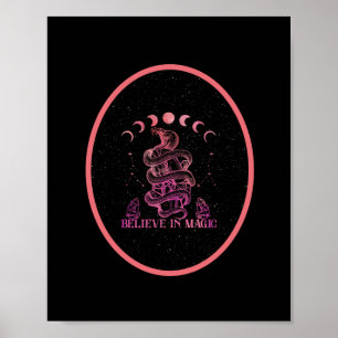 Poster Acredita Na Arte Mágica Celestial Wiccan