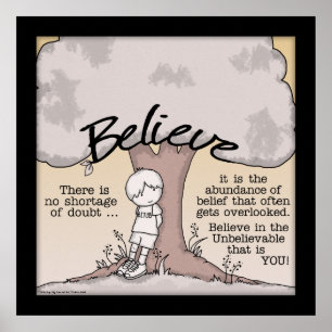 Póster Acredite a árvore