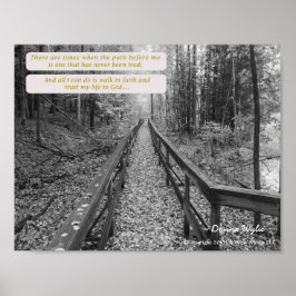 Poster Acredite - "Ande na Fé"