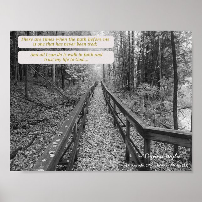 Poster Acredite - "Ande na Fé" (Frente)