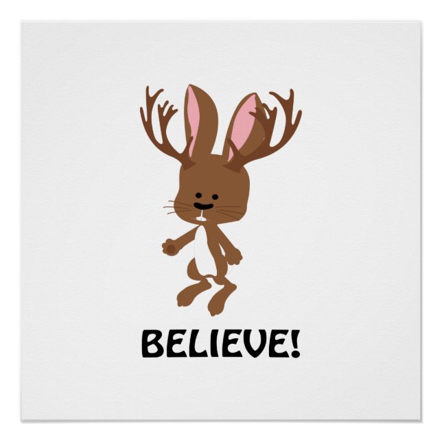 Póster Acredite! Cute Jackalope (Frente)