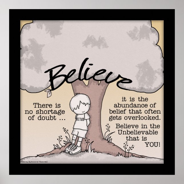 Póster Acredite em Árvore (Frente)