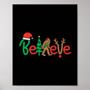 Poster acredite em papais noeis do pântano de renas de re