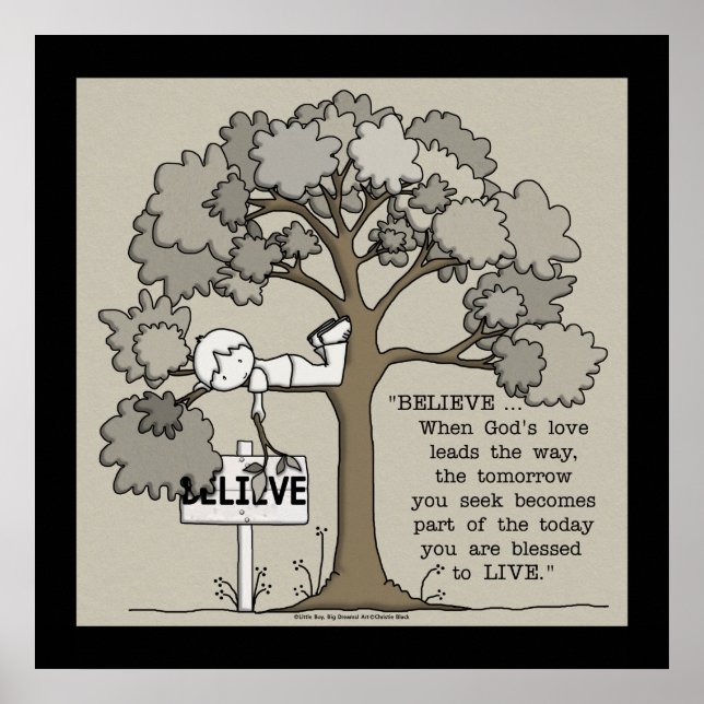 Póster ACREDITE em Praça-VIDAS com Borda Negra (Frente)