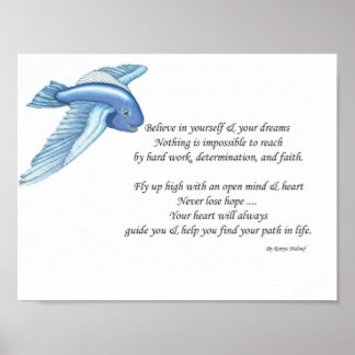 Póster Acredite em si mesmo e em seus sonhos