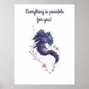 Poster acredite em si mesmo, garoto motivacional