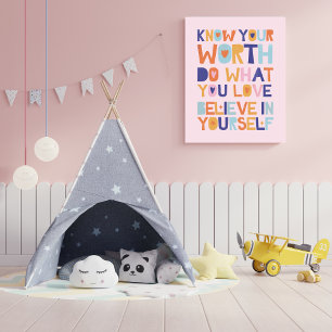 Poster Acredite em si mesmo motivacional