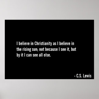 Poster Acredite no Cristo