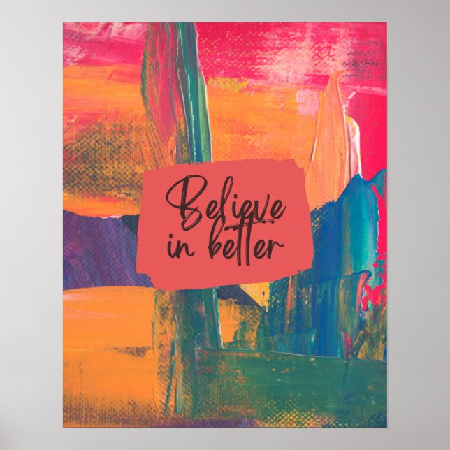 Poster Acredite no Melhor (Frente)