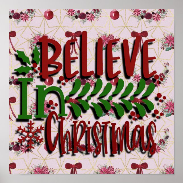 Poster Acredite no Natal (Frente)