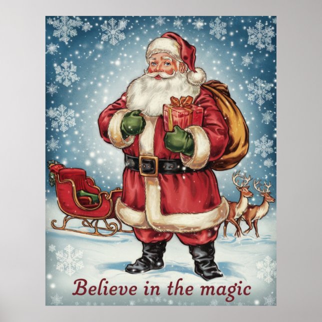 Poster Acredite no Papai Noel Mágico (Frente)