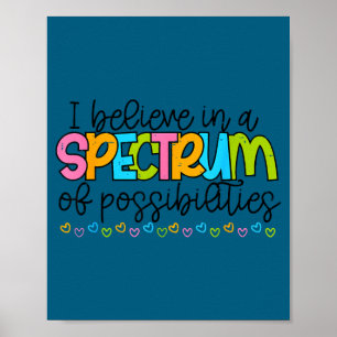 Poster Acredite num espectro de possibilidades autismoAcr