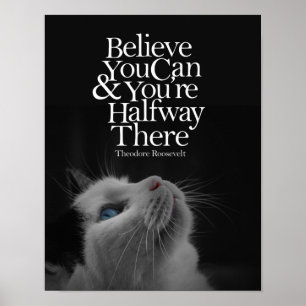 Poster Acredite Que Você Pode Uma Linda Citação Motiva