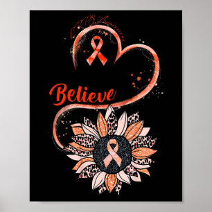 Poster Acreditem na Consciência do Crps Fita Laranja Sunf