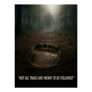 Póster Acreditem nos sinais: Poster da Floresta de Pegada
