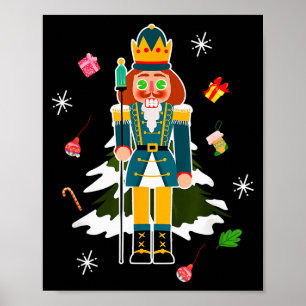 Poster Acrililado Natal No Quebra-Nozes Na Neve Natal