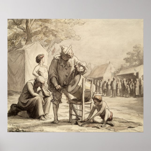 Póster Acrobats na Feira c.1865-69 (Frente)