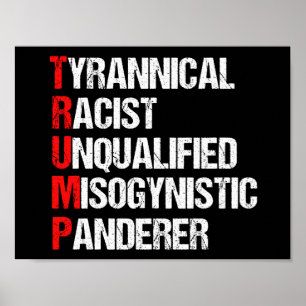 Poster Acrônimo engraçado do anti trunfo