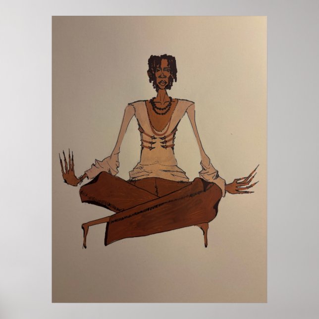 Poster acrylic drawing  (Frente)