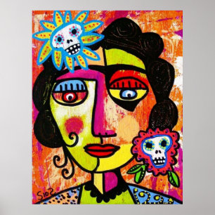 Poster Açúcar Amethyst Sull Frida por SilberZweigArts