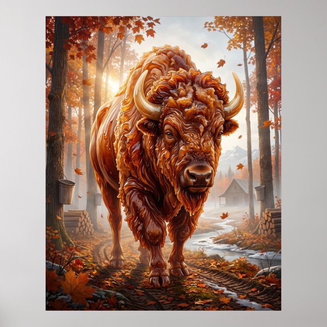 Poster Açúcar de Bison Maple Woods (Frente)