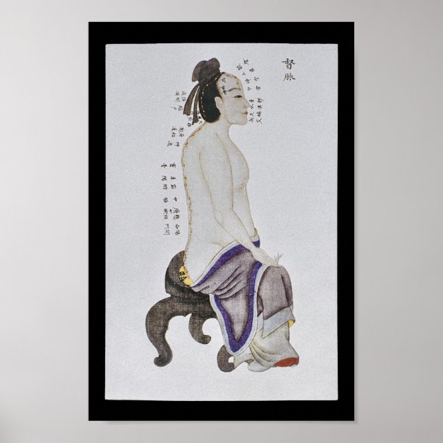 Póster Acupuntura Du Mai Meridian Channel (Frente)