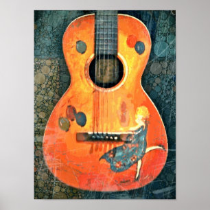 Poster acústico velho