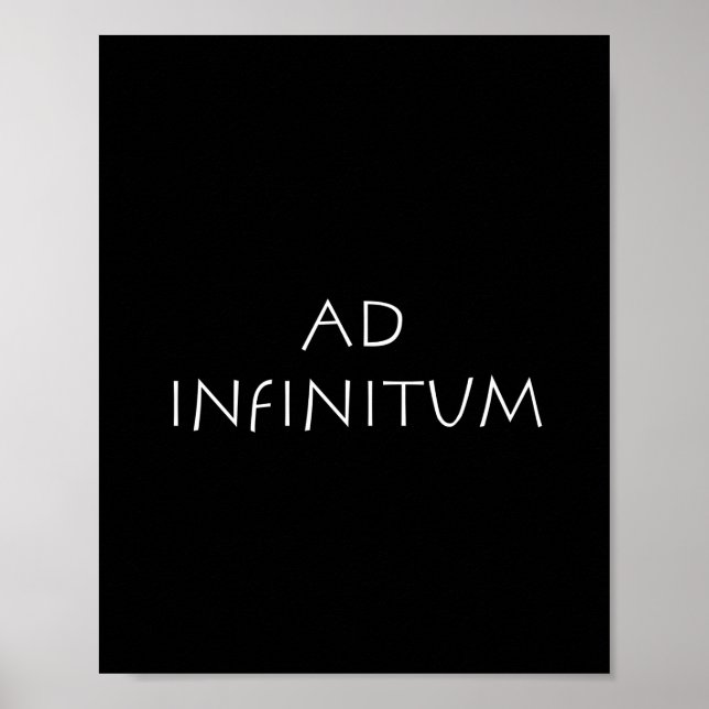 Poster Ad infinitum (Frente)