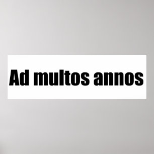 Poster Ad multos annos