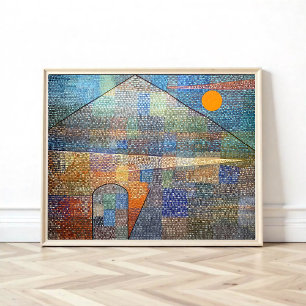 Poster Ad Parnassum por Paul Klee, Abstrato Art