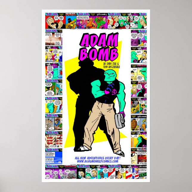 Póster Adam Bomb! (Frente)