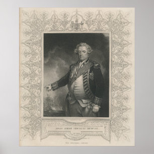 Poster Adam Duncan, ø visconde Duncan de Camperdown