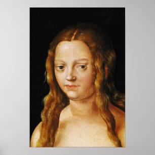 Póster Adam e Eve, detalhes da cabeça de Eve