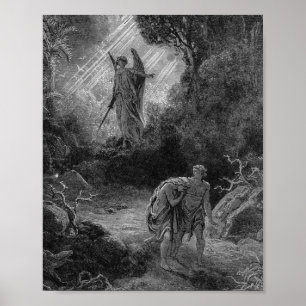 Poster Adam E Eve Saíram Do Éden - Gustave Dore