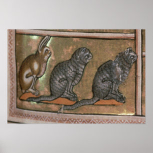 Poster Adam que nomeia os animais, de Midlands nortes