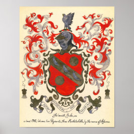 Poster Adams Casaco de Armas (11" x 14")