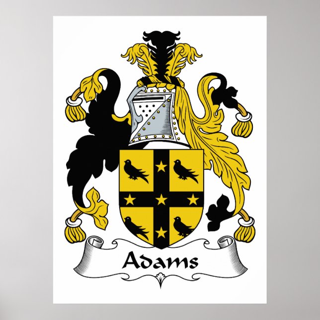 Póster Adams Family Crest (Frente)