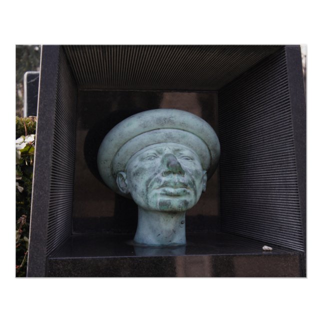 Póster Adão - Escultura no Túmulo de Rudolf Hausner (Frente)