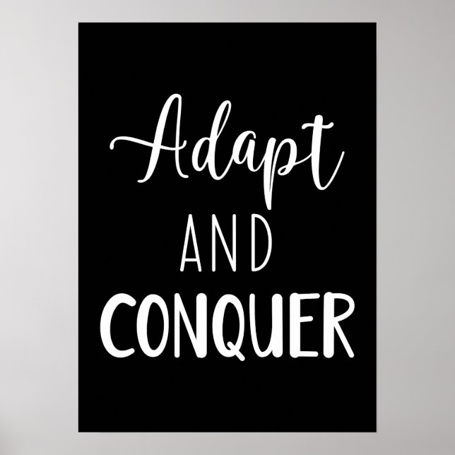 Poster Adaptar e conquistar - Gym, Hustle, Sucesso (Frente)