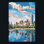 Poster Adelaide Austrália - Viagem Art Vintage<br><div class="desc">Adelaide retro vetor viagem. Adelaide é a porta de entrada para lugares mundialmente famosos como a ilha de Kangaroo e as melhores regiões vitivinícolas da Austrália,  incluindo o Vale de Barossa,  McLaren Vale e o Vale de Clare.</div>
