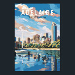 Poster Adelaide Austrália - Viagem Art Vintage<br><div class="desc">Adelaide retro vetor viagem. Adelaide é a porta de entrada para lugares mundialmente famosos como a ilha de Kangaroo e as melhores regiões vitivinícolas da Austrália,  incluindo o Vale de Barossa,  McLaren Vale e o Vale de Clare.</div>