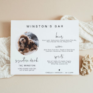 Poster ADELLA Modern 1 Foto Pet Signature Drag Bar Sinal