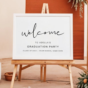 Poster ADELLA Modern Minimalist Festa de formatura Welcom
